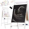 RoGer XXL dvipusė kreida ir magnetinė medinė lenta + mokomieji priedai