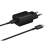 Samsung TA800XBE Travel Greitas įkroviklis Type-C į Type-C 25W, 1m (Juodas)