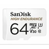 Atminties kortelė SanDisk Max Endurance microSDXC 64GB Class 10 U3 + Adapter