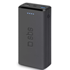 Power Bank 20.000 mAh Greitas įkrovimas, 2 USB By SBS Juodas