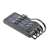 TelForceone "Setty" saulės energijos bankas SLR-100 10000 mAh, juodas