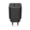 Maxlife "Setty" įkroviklis 1x USB + USB-C 3A 20W, juodas