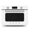 SMEG COF01WHEU balta kombinuota stalinė garinė orkaitė