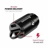 USB -C + Super Charge 3.0W „Nano Swissten“ automobilio „Adapte RPOWer“ pristatymas - juodas
