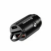 USB -C + Super Charge 3.0W „Nano Swissten“ automobilio „Adapte RPOWer“ pristatymas - juodas