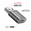 Adapteris USB Swissten 55500200 USB-A - USB-C Sidabrinė (55500200)