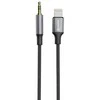 Adapteris AV Swissten Audio Adapteris Textile Lightning - 3.5mm Jack Cable 1.5m