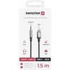 „Swissten Audio Adapteris“ tekstilinis USB-C - 3,5 mm lizdo kabelis, 1,5 m