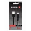 USB laidas Swissten microUSB - microUSB 1 m Juodas (SW-BA-MIC-3A-1M-BK)