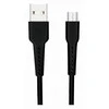 USB laidas Swissten microUSB - microUSB 1 m Juodas (SW-BA-MIC-3A-1M-BK)