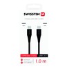 Swissten USB-C - USB-C 1.0m juoda