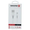 SWISSTEN duomenų kabelis USB - USB-C 3.1 (7mm) baltas 1.5m