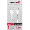Swissten duomenų kabelis USB / Micro USB 1,2 m