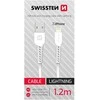Swissten duomenų kabelis USB / „Lightning“ 1,2 m
