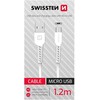 Swissten duomenų kabelis USB / Micro USB 1,2 m