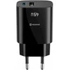 Swissten Edge GaN Travel Charger GaN USB-C PD 45W + USB-A 18W QC