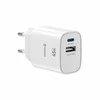 Įkroviklis Swissten SWISSTEN Adapteris sieciowy EDGE GaN 45W, 2-portowy, 1x USB-C PD 45W + 1x USB-A 18W QC