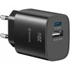 Swissten Edge GaN Travel Charger GaN USB-C PD 20W + USB-A 18W QC