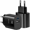 Swissten Edge GaN Travel Charger GaN USB-C PD 20W + USB-A 18W QC