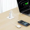 Įkroviklis Swissten Swissten Edge kelioninis įkroviklis Edge GaN 2x USB-C PD 65W + 1x USB-A 18W QC baltas
