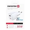 Įkroviklis Swissten Mini Gan Travel Charger 1x USB-C + 1xUSB 30W Power Delivery