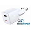 Įkroviklis Swissten Mini Gan Travel Charger 1x USB-C + 1xUSB 30W Power Delivery