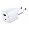 Įkroviklis Swissten Mini Gan Travel Charger 1x USB-C + 1xUSB 30W Power Delivery