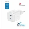 Swissten GaN PD 2x USB-C kelioninis įkroviklis 20W