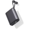 „Swissten“ išorinė baterija 20000 mAh su integruotais USB-C ir „Lightning“ laidais