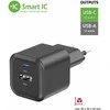 „Swissten“ kelioninis įkroviklis 12 W USB-C / USB-A