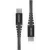 Swissten Kevlar 60W duomenų kabelis USB-C - USB-C 1,5m