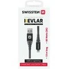 Kabelis USB Swissten USB-A - Lightning 1.5 m Pilka (71543010)