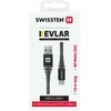 Swissten Kabelis USB Sourcing USB-A - USB-C 1.5 m Pilka (71541010)