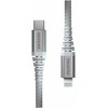 SWISSTEN KEVLAR duomenų kabelis USB-C – žaibiškas 1,5 m baltas