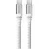 SWISSTEN ARAMID REINFORCED duomenų kabelis USB-C - USB-C 1,5 m, baltas