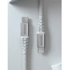 SWISSTEN ARAMID REINFORCED duomenų kabelis USB-C - USB-C 1,5 m, baltas