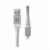 SWISSTEN KEVLAR duomenų kabelis USB - Lightning 1,5m baltas