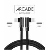 Swissten L Type Textile Universal Quick Charge 3.1 USB-C į USB-C Data ir 1,2m įkrovimo laidas