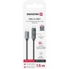 „Swissten“ LCD kabelis USB-C / USB-C 1,5 m