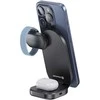 Swissten MagBase 3-in-1 Wireless Charger, Juodas