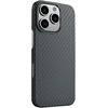 Dėklas SWISSTEN MagCarbon pouzdro pro Apple iPhone 16 Pro Max juoda