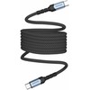 „Swissten“ magnetinis USB-C duomenų kabelis, savaime apsisukantis 60 W 1 m