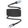 „Swissten“ magnetinis savaime apvyniojamas USB-C / „Lightning“ duomenų kabelis 1 m