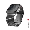 Swissten Išmaniojo laikrodžio Apple 1/2/3/4/5/6/SE dirželis, Juodos spalvos, 38/40mm