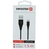 Kabelis USB Swissten USB-A - microUSB 1.5 m Juodas (71504301)
