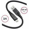 „Swissten“ minkštas silikoninis USB - „Lightning“ duomenų ir įkrovimo laidas, 0,4 m
