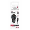 Įkroviklis Swissten PD 2x USB-C Car Charger 50W with USB-C - USB-C Cable 1m
