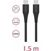 Swissten PD 5A 100 W USB-C duomenų ir įkrovimo laidas 1,5 m
