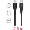 Swissten PD 5A 100 W USB-C duomenų ir įkrovimo laidas 2,5 m