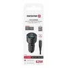 Įkroviklis Swissten PD USB-C / USB Car Charger 63W with USB-C - USB-C Cable 1m